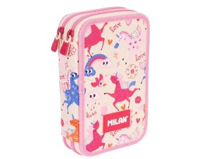 Penar 2 fermoare 1264FLCBG Flowicorn bej echipat MILAN