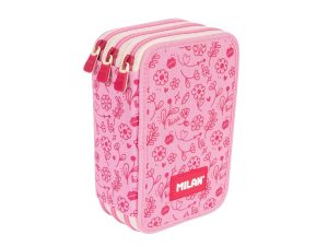 Penar 3 fermoare 1364FLCP Flowicorn roz Echipat MILAN