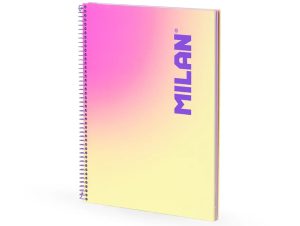 Caiet A4 90 file română spiră Galben Sunset MILAN