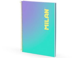 Caiet A4 90 file matematică spiră Verde Sunset MILAN