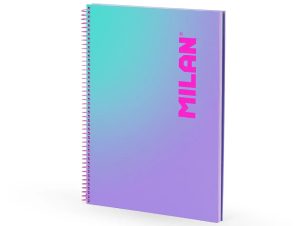 Caiet A4 90 file matematică spiră Mov Sunset MILAN