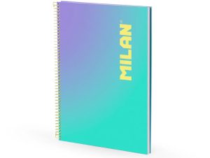 Caiet A4 90 file română spiră Verde Sunset MILAN