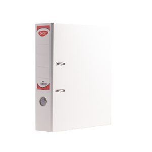 Biblioraft plastifiat 75 mm Alb DACO