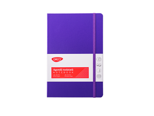 Agendă A5 nedatată 142X213MM 80 FILE DACO AN527M Mov