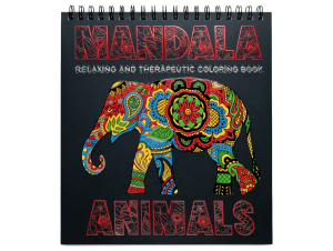 Carte colorat 31x31 cm mandala Animale