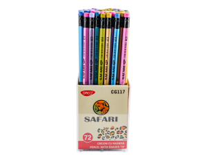 Creion negru cu radieră Safari DACO CG117