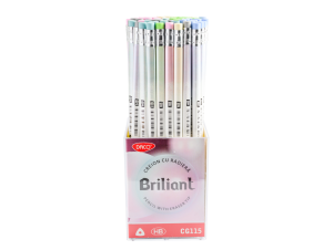 Creion negru cu radieră Briliant DACO CG115